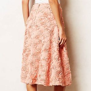 Anthropologie Petaluma Skirt HD Pink Rose Skirt L